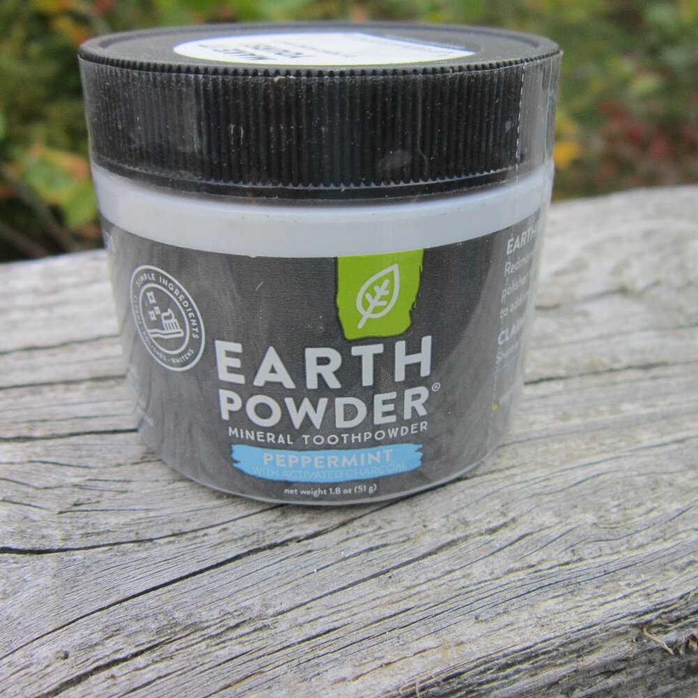 Redmond Earth Powder Peppermint Toothpowder Naturally Whitens Oral 1.8oz